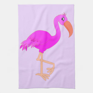 Pink Flamingo Kitchen Towel
