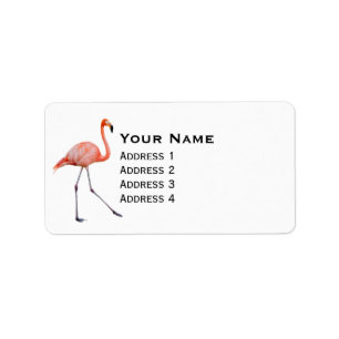Pink Flamingo Label