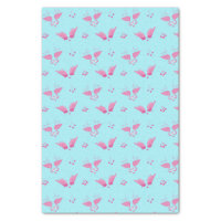 Cute Heart Pastel Color Pattern Valentine's Day Tissue Paper | Zazzle