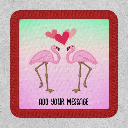 Pink Flamingo Love Patch