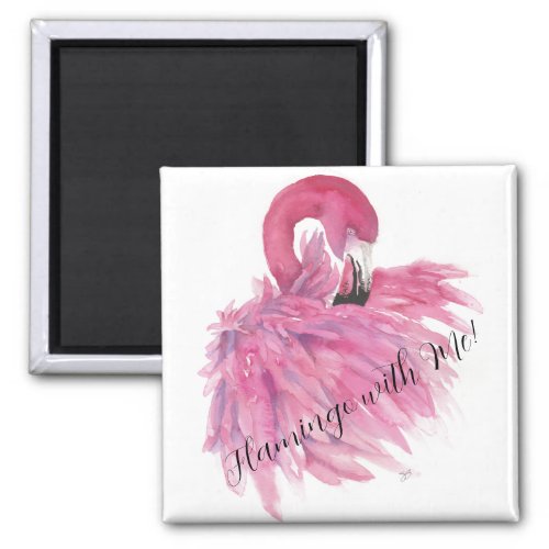 Pink Flamingo Magnet