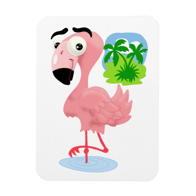 Pink Flamingo Magnet (Vertical)