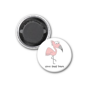 Pink Flamingo Magnet by mail_me at Zazzle