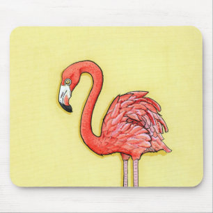 Pink Flamingo Mouse Pad