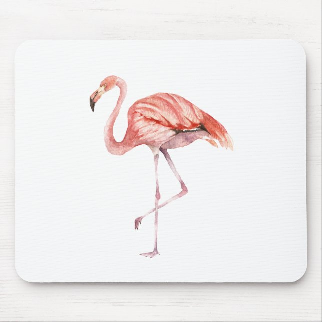 Pink Flamingo Mouse Pad (Front)