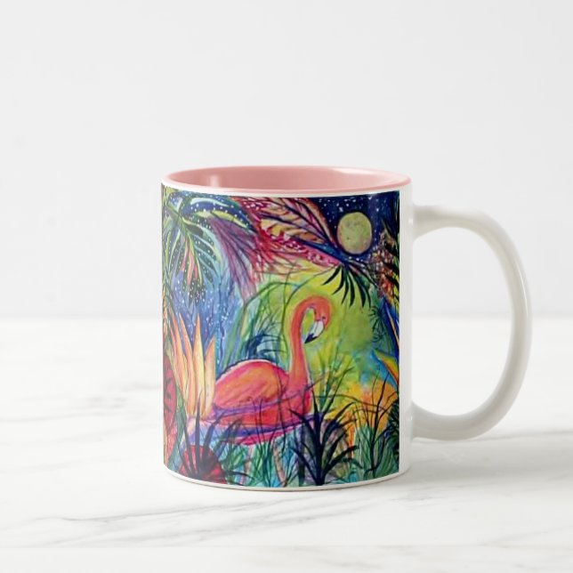 Pink Flamingo Mug (Right)