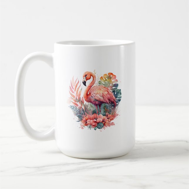 Pink Flamingo Mug (Left)