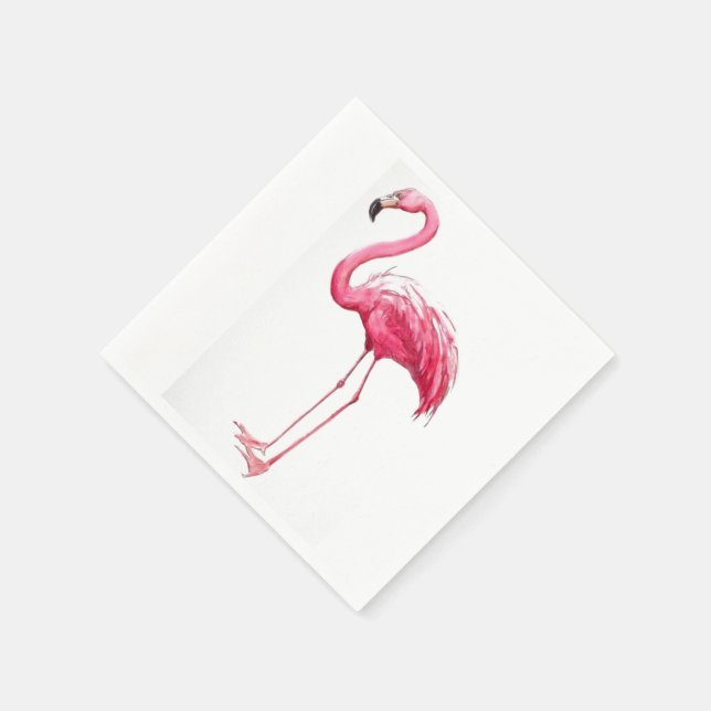 Pink Flamingo Napkins (Corner)