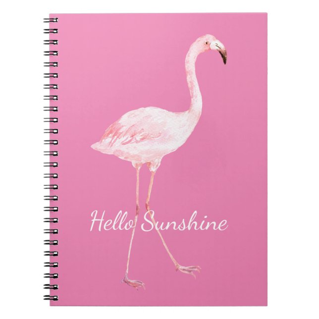 Pink Flamingo Notebook (Front)