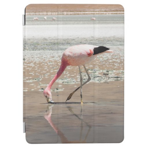 PINK FLAMINGO ON BODY OF WATER iPad AIR COVER