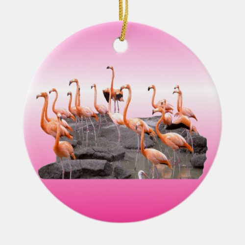 Pink Flamingo Ornament