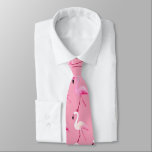 Pink Flamingo Paradise Watercolor Pattern Neck Tie<br><div class="desc">Immerse yourself in the sunny vibes of summer with this delightful watercolor pattern. Pink flamingos in different shades of pink dance across a soft pink background,  evoking tropical paradise and beach side bliss.</div>