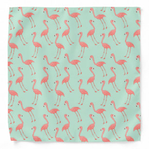 Pink Flamingo Pattern Bandana