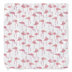 Pink Flamingo Pattern Bandana