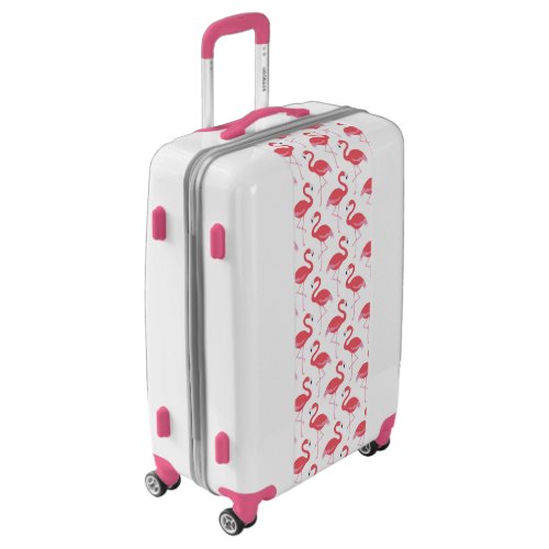 Pink Flamingo pattern Beach luggage