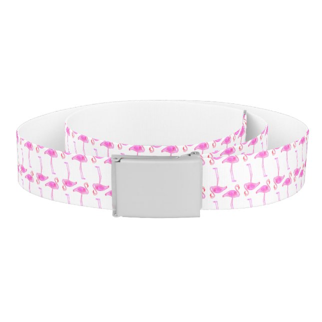 Pink Flamingo Pattern Belt (Coil)