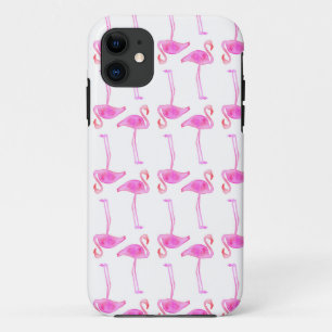 Pink Flamingo Pattern iPhone 11 Case