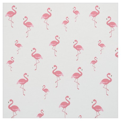 pink flamingo pattern fabric