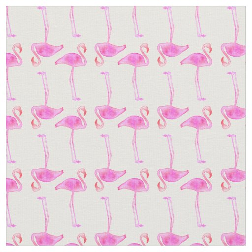 Pink Flamingo Pattern Fabric