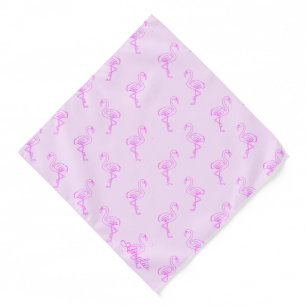 Pink Flamingo Pattern Iconic Florida Bandana