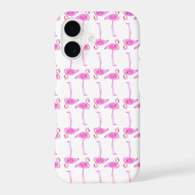 Pink Flamingo Pattern Iphone Case (Back)