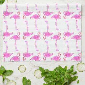 Pink Flamingo Pattern | Monogram Towel