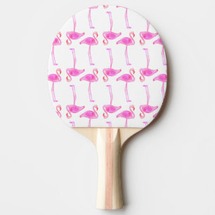 Pink Flamingo Pattern Ping-Pong Paddle
