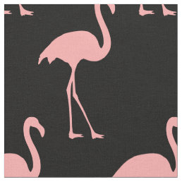 Pink flamingo pattern textile fabric