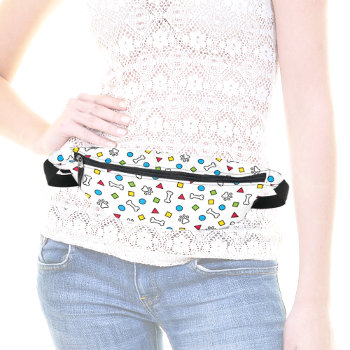 Pink Flamingo Pattern Tropical Theme  Fanny Pack by idesigncafe at Zazzle