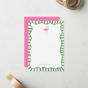 Pink Flamingo Personal Stationery Note cards