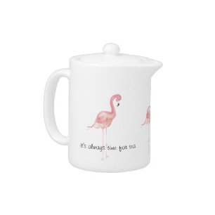 Pink Flamingo Personal Teapot