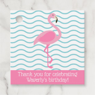 Pink Flamingo Personalized Gift or Favor Tags