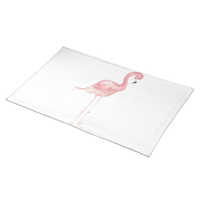 Pink Flamingo Personalized Placemats (On Table)