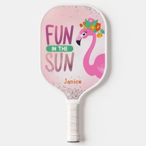 Pink Flamingo  Pickleball Paddle