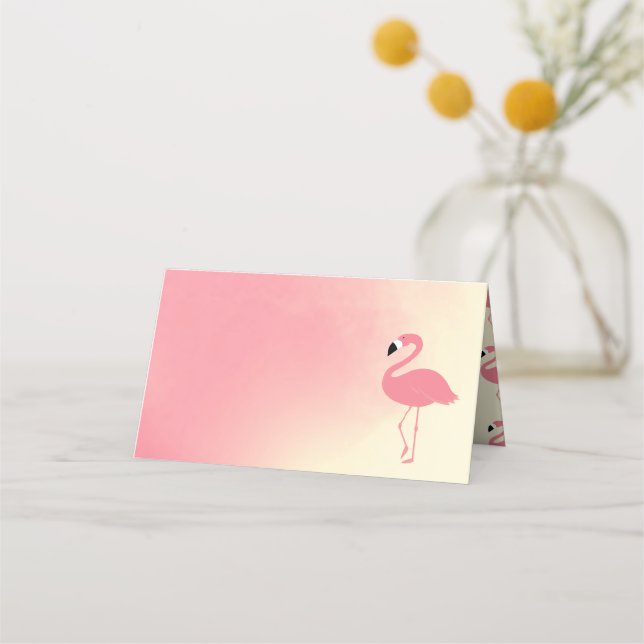 Pink Flamingo | Place Cards (Front)