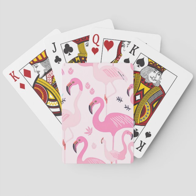 Pink Flamingo Poker Cards (Back)