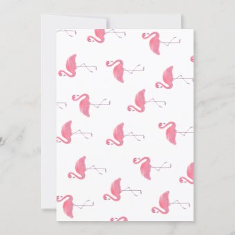 Pink flamingo polk-a-dot 1st birthday invitation | Zazzle