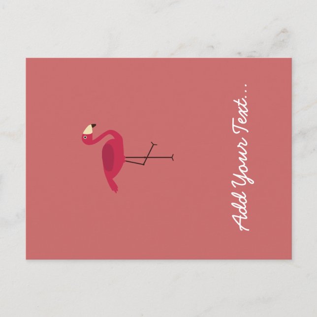 Pink Flamingo Postcard (Front)