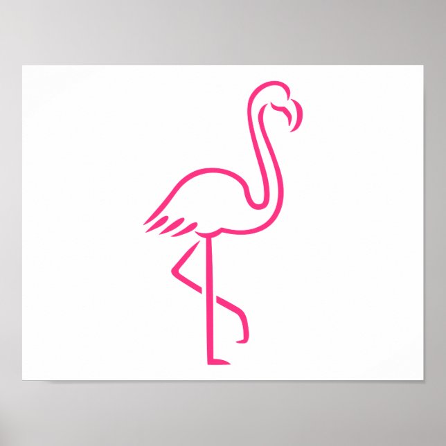 Pink flamingo poster (Front)