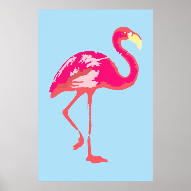 Pink Flamingo Poster (Front)