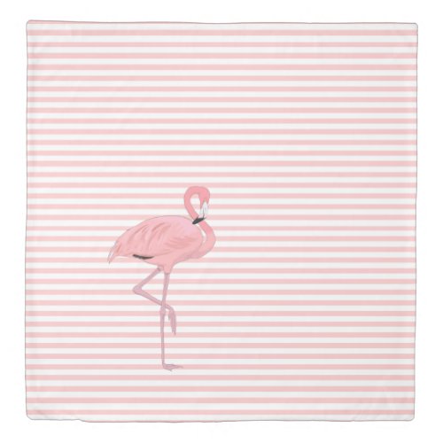 Pink Flamingo Reversable Duvet Cover