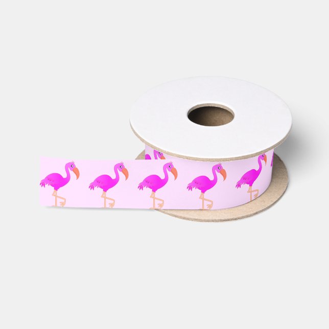 Pink Flamingo Ribbons (Spool)