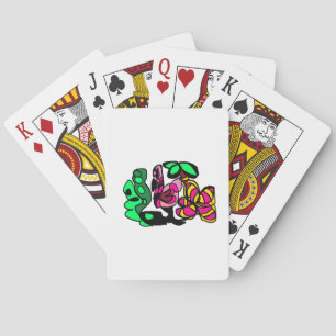 Pink flamingo show vibe poker cards