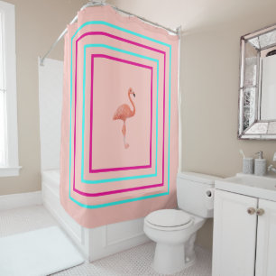 Pink Flamingo Shower Curtain