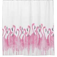 Pink Flamingo shower curtain