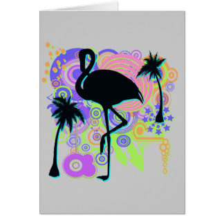 Pink Flamingo Silhouette Cards