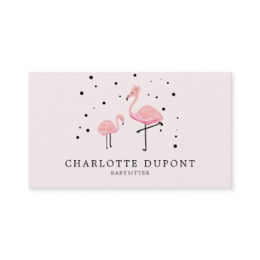Pink Flamingo Simple Business Card Pink Flamingo Simple Business Card
