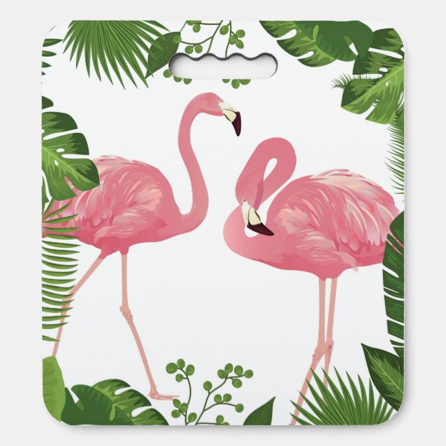 Pink Flamingo Stadium Seat Cushion (Front Vertical)