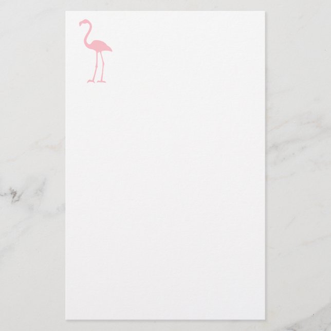 Pink Flamingo Stationery (Front)