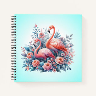 Pink Flamingo Sublimation Notebook